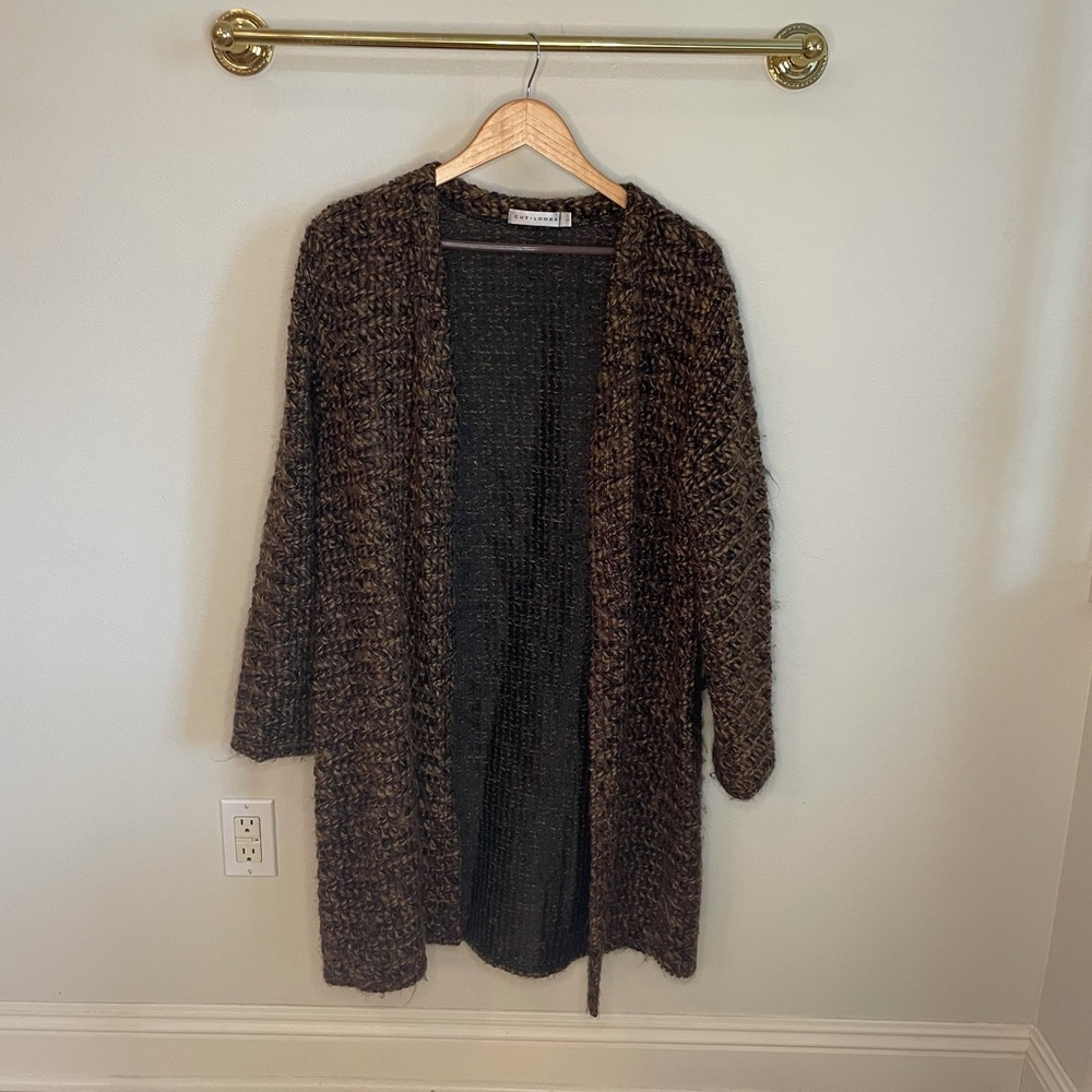 Brown Cable Sweater